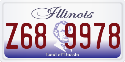 IL license plate Z689978