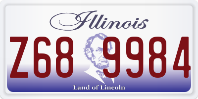 IL license plate Z689984