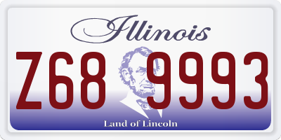 IL license plate Z689993