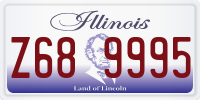 IL license plate Z689995