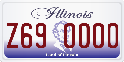 IL license plate Z690000