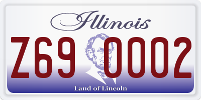 IL license plate Z690002