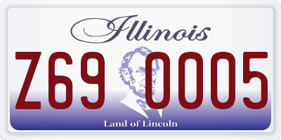 IL license plate Z690005