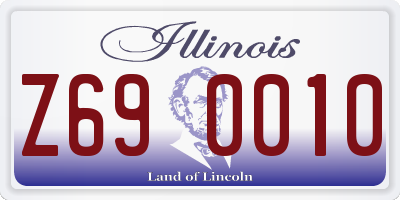 IL license plate Z690010