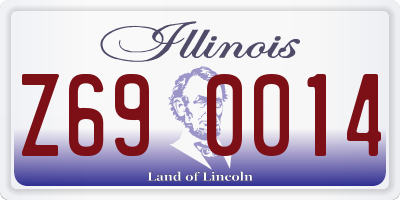 IL license plate Z690014