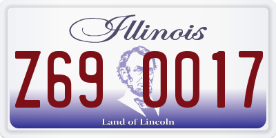IL license plate Z690017