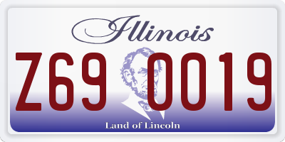 IL license plate Z690019