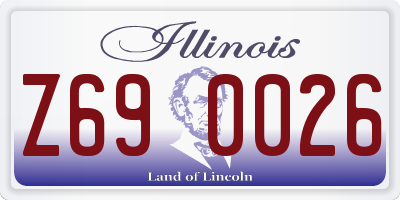IL license plate Z690026