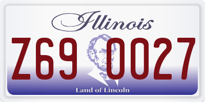 IL license plate Z690027
