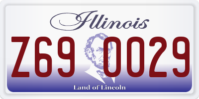 IL license plate Z690029