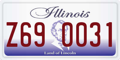 IL license plate Z690031