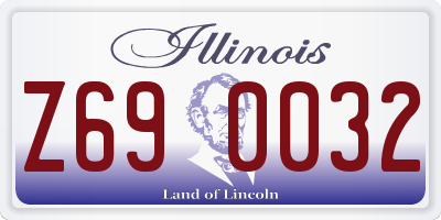 IL license plate Z690032