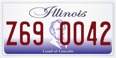 IL license plate Z690042