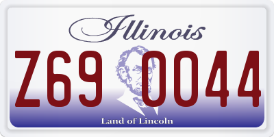 IL license plate Z690044