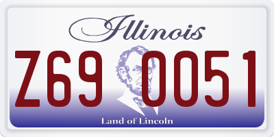IL license plate Z690051