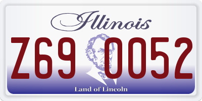 IL license plate Z690052