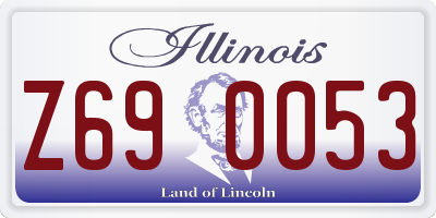 IL license plate Z690053