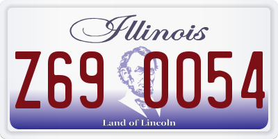 IL license plate Z690054
