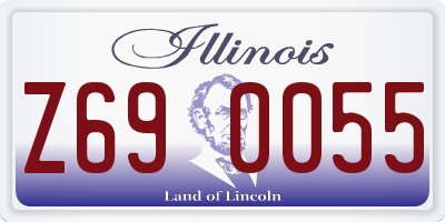 IL license plate Z690055