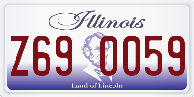 IL license plate Z690059