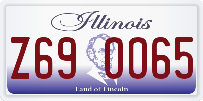 IL license plate Z690065