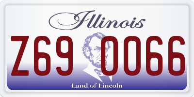 IL license plate Z690066