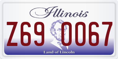IL license plate Z690067