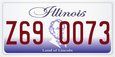 IL license plate Z690073