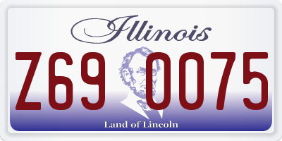 IL license plate Z690075
