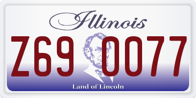 IL license plate Z690077