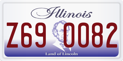 IL license plate Z690082