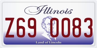 IL license plate Z690083