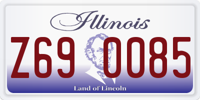 IL license plate Z690085