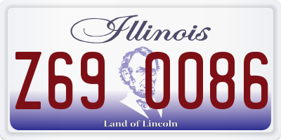 IL license plate Z690086