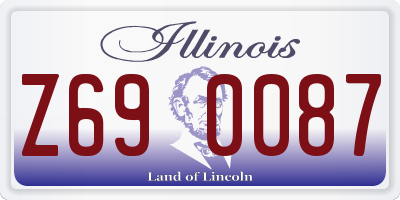 IL license plate Z690087