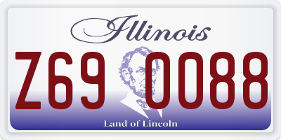 IL license plate Z690088
