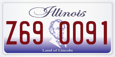 IL license plate Z690091