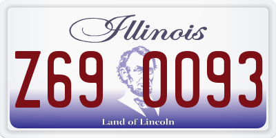 IL license plate Z690093