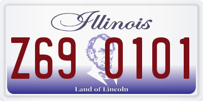 IL license plate Z690101