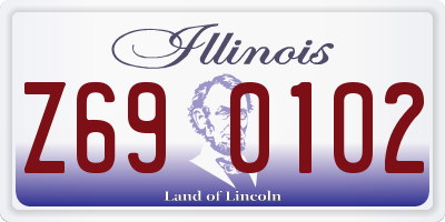 IL license plate Z690102