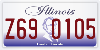 IL license plate Z690105