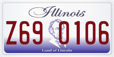 IL license plate Z690106