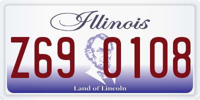 IL license plate Z690108