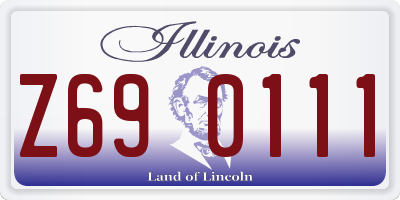 IL license plate Z690111