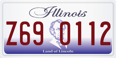 IL license plate Z690112
