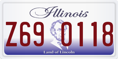 IL license plate Z690118