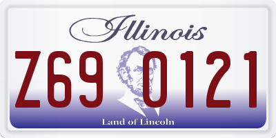 IL license plate Z690121
