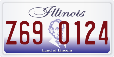 IL license plate Z690124