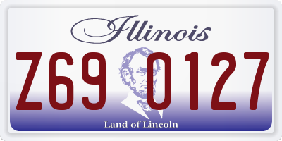 IL license plate Z690127