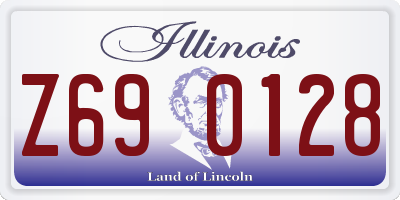IL license plate Z690128